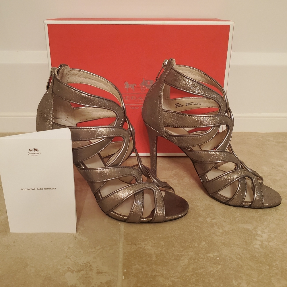 NIB COACH Heels Suede/Nappa 👠